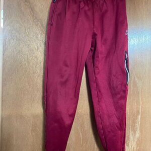 Red Reebok Athletic Boys Pants Medium 8 Used